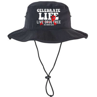 Celebrate Life Live Drug Free Red Ribbon Week Legacy Cool Fit Booney Bucket Hat