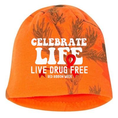 Celebrate Life Live Drug Free Red Ribbon Week Kati - Camo Knit Beanie