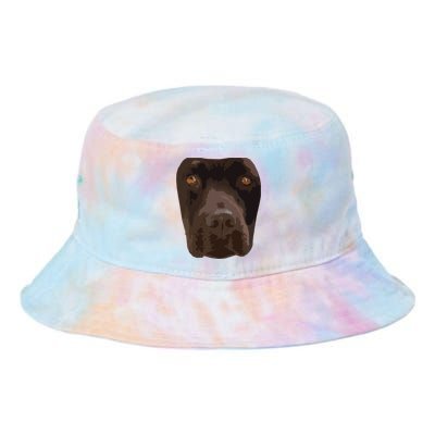 Chocolate Lab Lovers Dark Brown Dog Face Costume Tie Dye Newport Bucket Hat