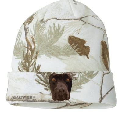 Chocolate Lab Lovers Dark Brown Dog Face Costume Kati Licensed 12" Camo Beanie