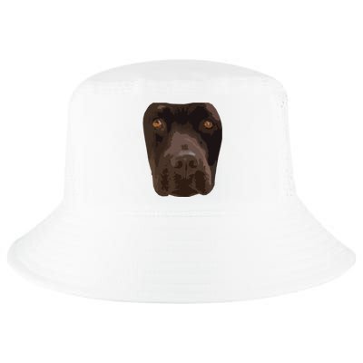 Chocolate Lab Lovers Dark Brown Dog Face Costume Cool Comfort Performance Bucket Hat