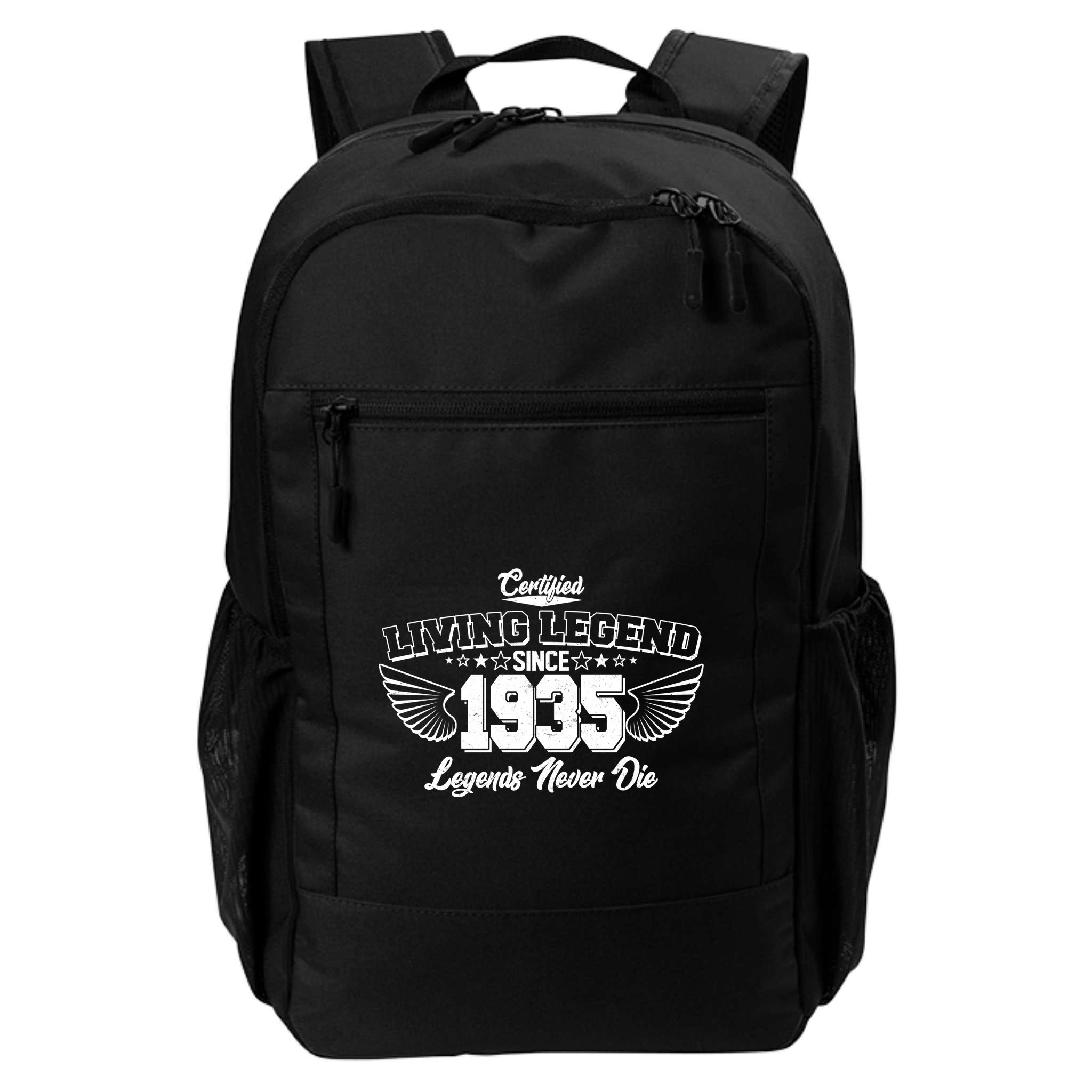 Certified Living Legend Since 1935 Legends Never Die 90th Birthday Wings Backpack