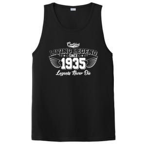 Certified Living Legend Since 1935 Legends Never Die 90th Birthday Wings PosiCharge Competitor Tank