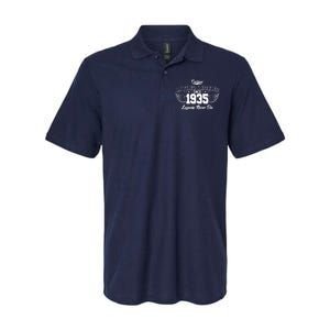 Certified Living Legend Since 1935 Legends Never Die 90th Birthday Wings Softstyle Adult Sport Polo