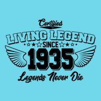 Certified Living Legend Since 1935 Legends Never Die 90th Birthday Wings Button