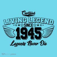 Certified Living Legend Since 1945 Legends Never Die 80th Birthday Wings Premium T-Shirt