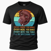 Chocolate Lab Labrador Retriever Dog Every Snack you Make Performance Shirt