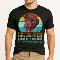 Chocolate Lab Labrador Retriever Dog Every Snack you Make Performance Shirt