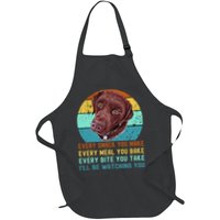 Chocolate Lab Labrador Retriever Dog Every Snack you Make Apron