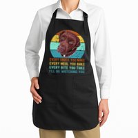 Chocolate Lab Labrador Retriever Dog Every Snack you Make Apron