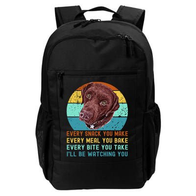 Chocolate Lab Labrador Retriever Dog Every Snack you Make Backpack