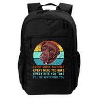 Chocolate Lab Labrador Retriever Dog Every Snack you Make Backpack