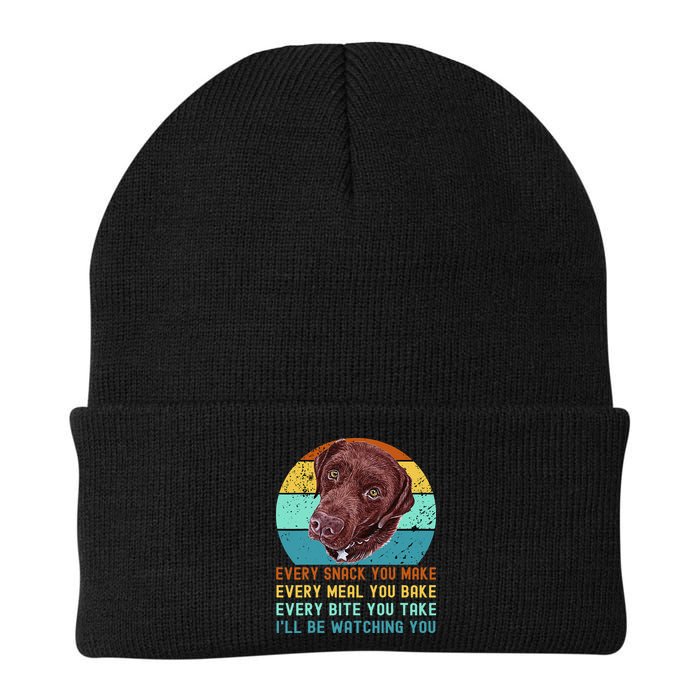 Chocolate Lab Labrador Retriever Dog Every Snack you Make Beanie
