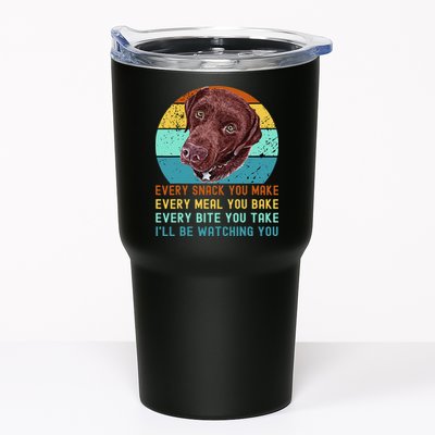 Chocolate Lab Labrador Retriever Dog Every Snack you Make Tumbler
