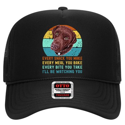 Chocolate Lab Labrador Retriever Dog Every Snack you Make Hat