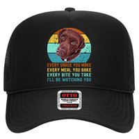 Chocolate Lab Labrador Retriever Dog Every Snack you Make Hat