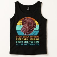 Chocolate Lab Labrador Retriever Dog Every Snack you Make Tank Top