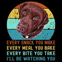 Chocolate Lab Labrador Retriever Dog Every Snack you Make Toddler T-Shirt