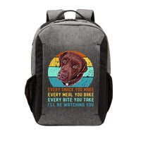 Chocolate Lab Labrador Retriever Dog Every Snack you Make Vector Backpack
