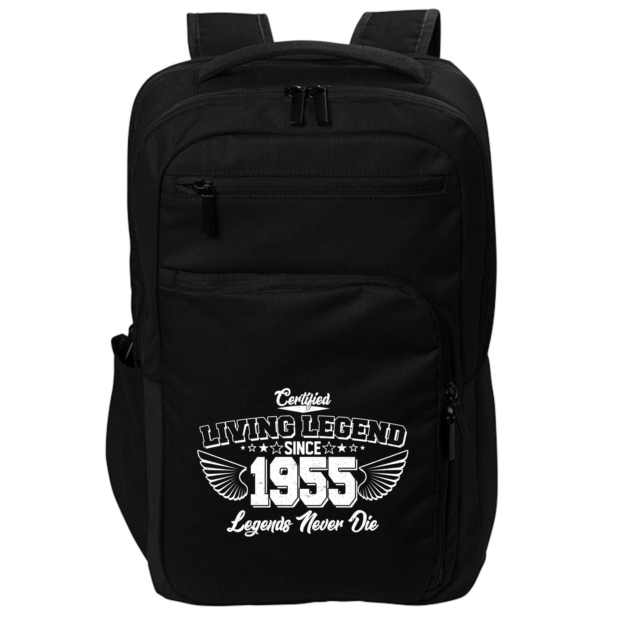 Certified Living Legend Since 1955 Legends Never Die 70th Birthday Wings Impact Tech Backpack