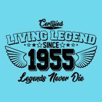 Certified Living Legend Since 1955 Legends Never Die 70th Birthday Wings Button