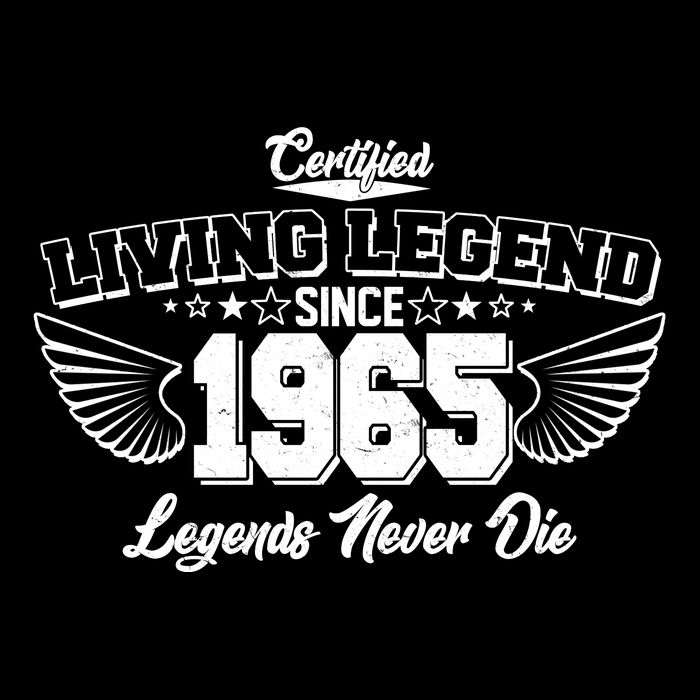 Certified Living Legend Since 1965 Legends Never Die 60th Birthday Wings Bag