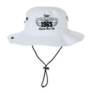 Certified Living Legend Since 1965 Legends Never Die 60th Birthday Wings Legacy Cool Fit Booney Bucket Hat