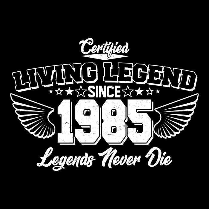 Certified Living Legend Since 1985 Legends Never Die 40th Birthday Wings Performance Shirt