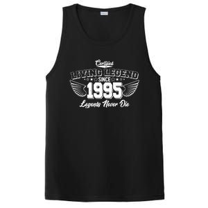 Certified Living Legend Since 1995 Legends Never Die 30th Birthday Wings PosiCharge Competitor Tank