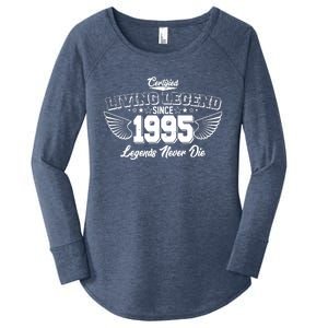 Certified Living Legend Since 1995 Legends Never Die 30th Birthday Wings Women's Perfect Tri Tunic Long Sleeve Shirt