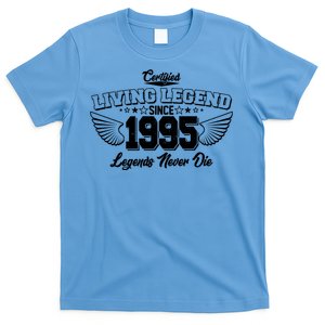 Certified Living Legend Since 1995 Legends Never Die 30th Birthday Wings T-Shirt