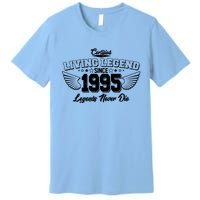 Certified Living Legend Since 1995 Legends Never Die 30th Birthday Wings Premium T-Shirt