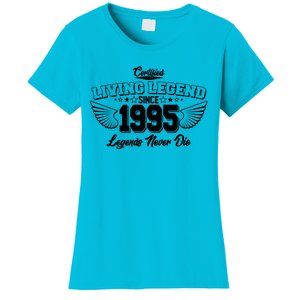 Certified Living Legend Since 1995 Legends Never Die 30th Birthday Wings Women's T-Shirt