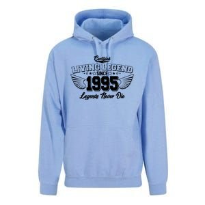 Certified Living Legend Since 1995 Legends Never Die 30th Birthday Wings Unisex Surf Hoodie