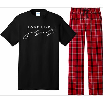 Christian Love Like Jesus Merry Christmas Pajama Set