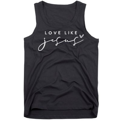 Christian Love Like Jesus Merry Christmas Tank Top