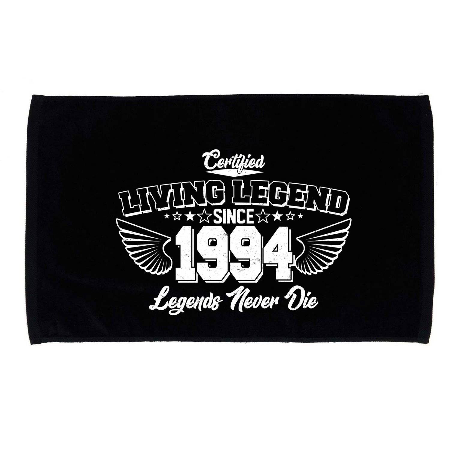 Certified Living Legend Since 1994 Legends Never Die 30th Birthday Wings Microfiber Hand Towel