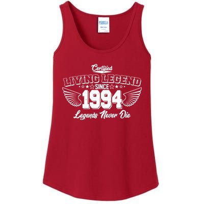 Certified Living Legend Since 1994 Legends Never Die 30th Birthday Wings Ladies Essential Tank