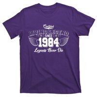 Certified Living Legend Since 1984 Legends Never Die 40th Birthday Wings T-Shirt