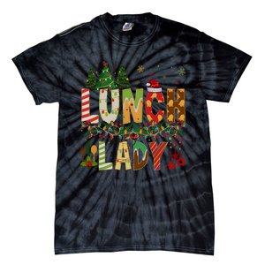 Christmas Lunch Lady Crew Holiday Season Matching Tie-Dye T-Shirt