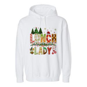 Christmas Lunch Lady Crew Holiday Season Matching Garment-Dyed Fleece Hoodie