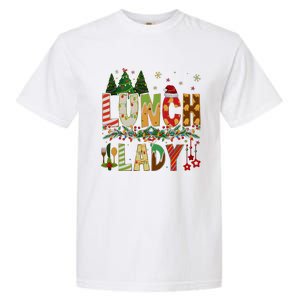 Christmas Lunch Lady Crew Holiday Season Matching Garment-Dyed Heavyweight T-Shirt