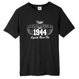 Certified Living Legend Since 1944 Legends Never Die 80th Birthday Wings Tall Fusion ChromaSoft Performance T-Shirt