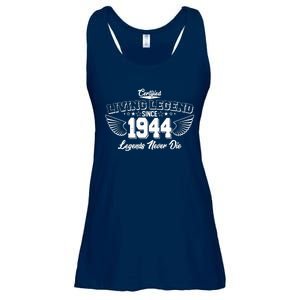 Certified Living Legend Since 1944 Legends Never Die 80th Birthday Wings Ladies Essential Flowy Tank