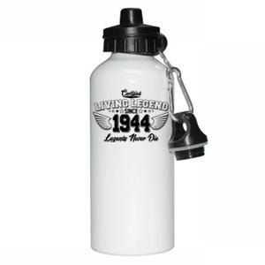 Certified Living Legend Since 1944 Legends Never Die 80th Birthday Wings Aluminum Water Bottle