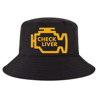 Check Liver Light Funny Drinking Cool Comfort Performance Bucket Hat