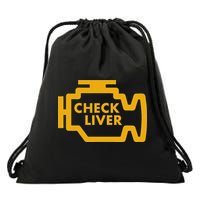 Check Liver Light Funny Drinking Drawstring Bag