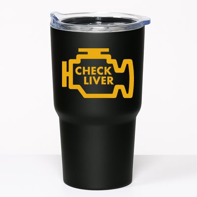 Check Liver Light Funny Drinking Tumbler