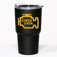 Check Liver Light Funny Drinking Tumbler