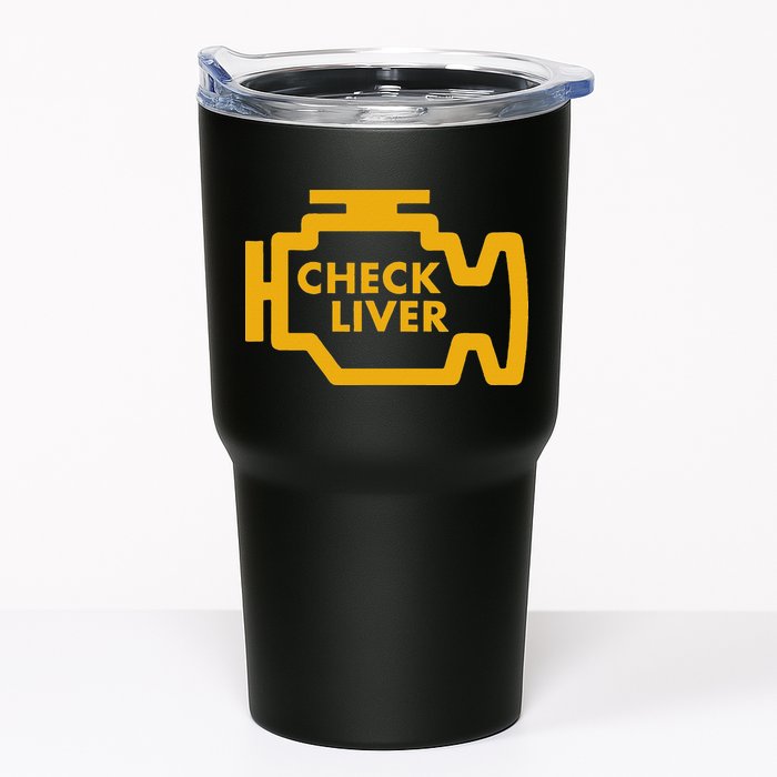 Check Liver Light Funny Drinking Tumbler